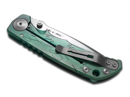 Spartan Blades, LLC™ Harsey Folder Frame Lock SF5LIBERTY Green Anodized 6AL4V Titanium CPM MagnaCut Stainless Steel Pocket Knife