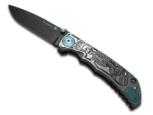 Spartan Blades, LLC™ Harsey Folder Frame Lock SF5MMORI Polished 6AL4V Titanium CPM MagnaCut Stainless Steel Pocket Knife