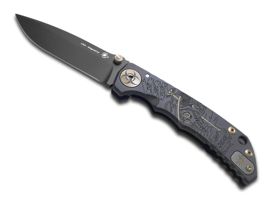 Spartan Blades, LLC™ Harsey Folder Frame Lock SF5PLAGUE-BK Black Anodized 6AL4V Titanium CPM MagnaCut Stainless Steel Pocket Knife