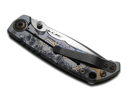 Spartan Blades, LLC™ Harsey Folder Frame Lock SF5RONIN LONG GUUNNER TI GRY Polished 6AL4V Titanium CPM MagnaCut Stainless Steel Pocket Knife