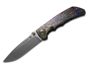 Spartan Blades, LLC™ Harsey Folder Frame Lock SF5STORMWATCH Purple Anodized 6AL4V Titanium CPM MagnaCut Stainless Steel Pocket Knife