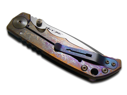 Spartan Blades, LLC™ Harsey Folder Frame Lock SF5STORMWATCH Purple Anodized 6AL4V Titanium CPM MagnaCut Stainless Steel Pocket Knife