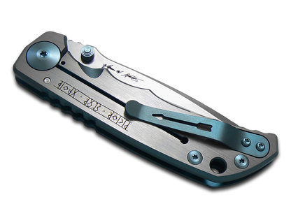 Spartan Blades, LLC™ Harsey Folder Frame Lock SF5TRAILWALKER Blue Anodized 6AL4V Titanium CPM MagnaCut Stainless Steel Pocket Knife