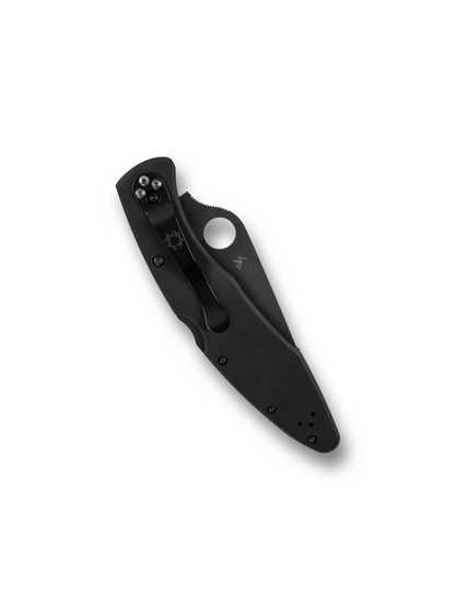 Spyderco Knives™ Police Model Lockback C07BKP Black Oxide Stainless Steel VG-10 Stainless Steel Pocket Knife