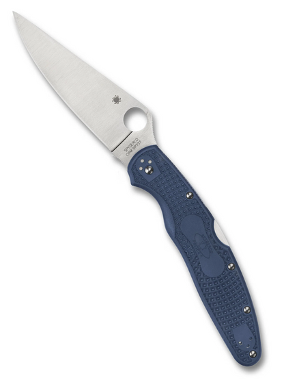 Spyderco Knives™ Police 4 Lockback C07PCBL4 Cobalt Blue FRN CPM SPY27 Stainless Steel Pocket Knife