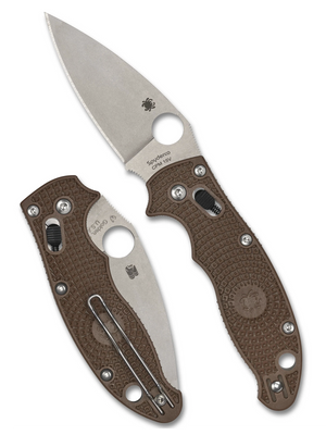 Spyderco Knives™ Manix 2 Ball Bearing Lock C101PBN15V2 Brown FRCP CPM 15V Carbon Steel Pocket Knife