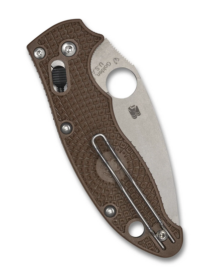 Spyderco Knives™ Manix 2 Ball Bearing Lock C101PBN15V2 Brown FRCP CPM 15V Carbon Steel Pocket Knife
