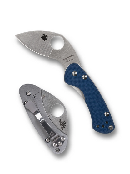 Spyderco Knives™ Balance Frame Lock C141GPCBL Cobalt Blue G-10 CPM SPY27 Stainless Steel Pocket Knife