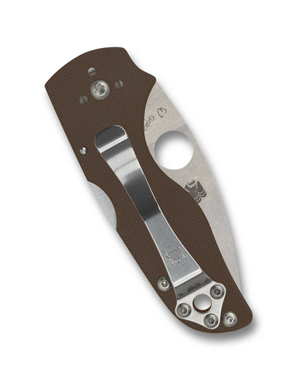 Spyderco Knives™ Lil' Native Mid Back Lock C230MBGPBN15V Brown G-10 CPM 15V Carbon Steel Pocket Knife