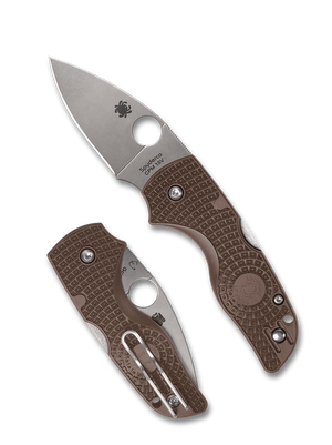 Spyderco Knives™ Lil' Native Back Lock C230PBN15V Brown FRN CPM 15V Carbon Steel Pocket Knife