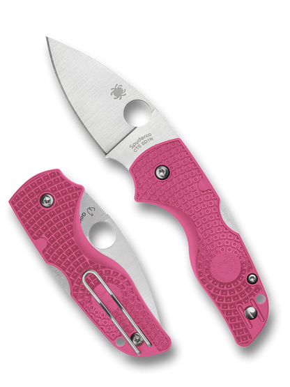 Spyderco Knives™ Lil' Native Back Lock C230PPN Pink FRN CTS BD1N Stainless Steel Pocket Knife