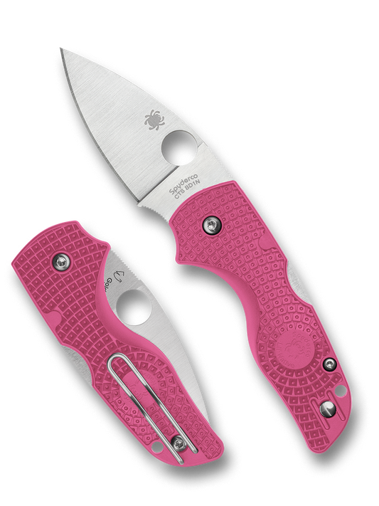 Spyderco Knives™ Lil' Native Back Lock C230PPN Pink FRN CTS BD1N Stainless Steel Pocket Knife