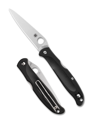 Spyderco Knives™ Charisma Back Lock C259PBK Black FRN CTS BD1N Stainless Steel Pocket Knife