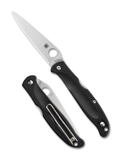 Spyderco Knives™ Charisma Back Lock C259PBK Black FRN CTS BD1N Stainless Steel Pocket Knife