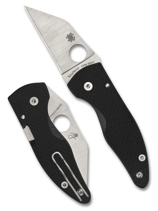 Spyderco Knives™ MicroJimbo Compression Lock C264CFP Carbon Fiber CPM S90V Stainless Steel Pocket Knife
