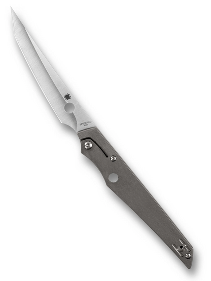 Spyderco Knives™ Cobol Slip-joint C273TIP Titanium M390 Stainless Steel Pocket Knife