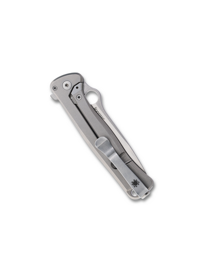 Spyderco Knives™ Thyn Frame Lock C279TIP Gray 6AL4V Titanium M390 Stainless Steel Pocket Knife