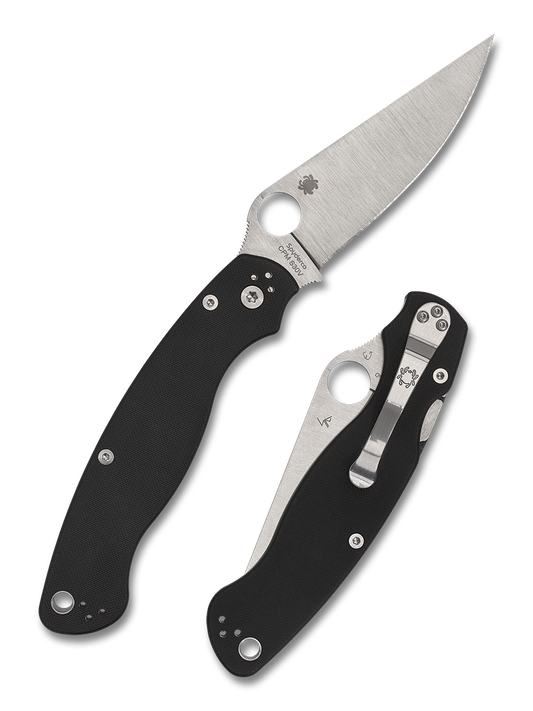 Spyderco Knives™ Military 2 Left-hand Compression Lock C36GPLE2 Black G10 CPM S30V Stainless Steel Pocket Knife