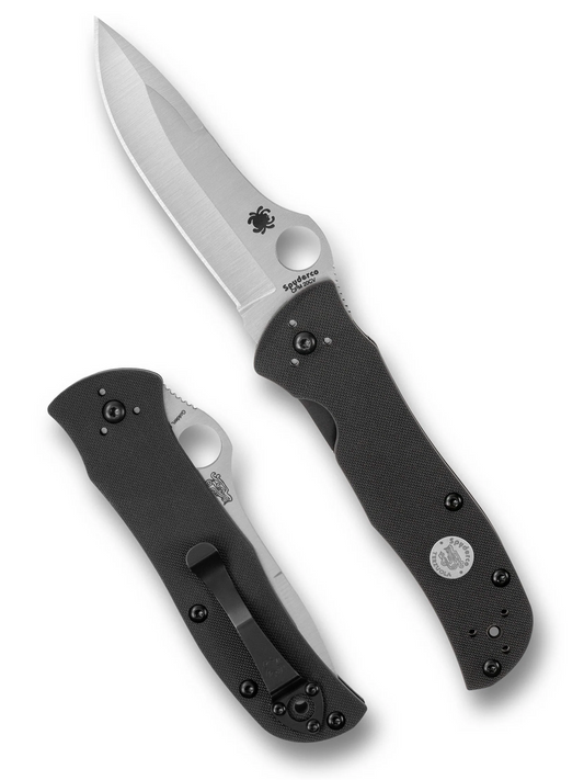 Spyderco Knives™ Starmate Liner Lock C55G20CVP Black G-10 CPM 20CV Stainless Steel Pocket Knife