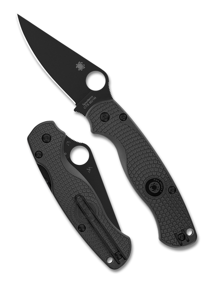 Spyderco Knives™ Para Military 2 Compression Lock C81PBBK2 Black FRN CTS BD1N Stainless Steel Pocket Knife