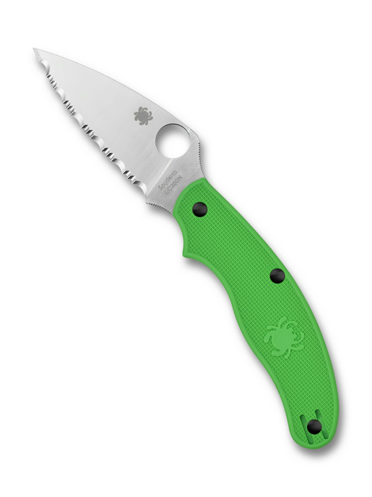 Spyderco Knives™ UK Penknife C94SGR Green G10 LC200N Stainless Steel Pocket Knife