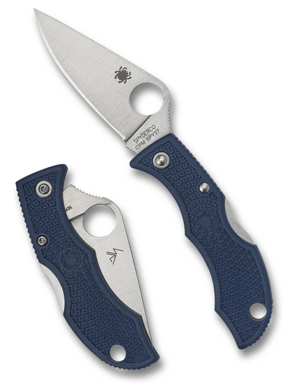 Spyderco Knives™ LadyBug 3 Back Lock LPCBL3 Cobalt Blue FRN CPM SPY27 Stainless Steel Pocket Knife