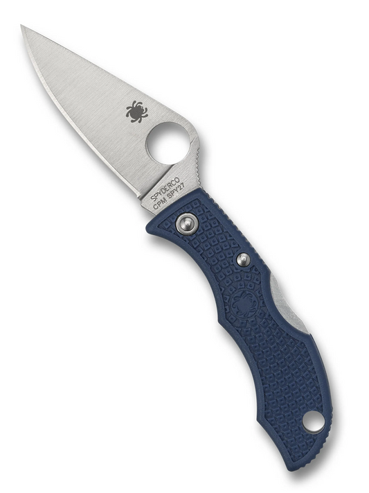 Spyderco Knives™ LadyBug 3 Back Lock LPCBL3 Cobalt Blue FRN CPM SPY27 Stainless Steel Pocket Knife