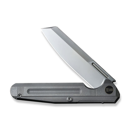 WE Knife Co., Ltd™ Reiver Frame Lock WE16020-1 Gray 6AL4V Titanium CPM S35VN Stainless Steel Pocket Knife