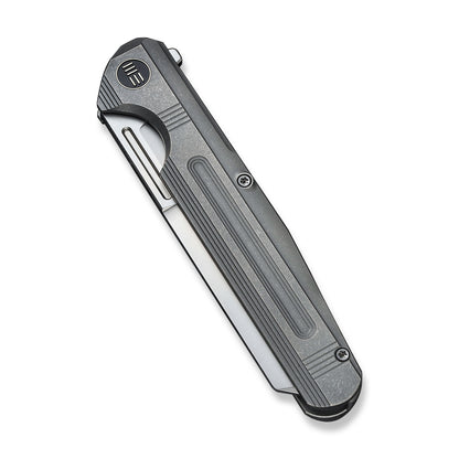 WE Knife Co., Ltd™ Reiver Frame Lock WE16020-1 Gray 6AL4V Titanium CPM S35VN Stainless Steel Pocket Knife