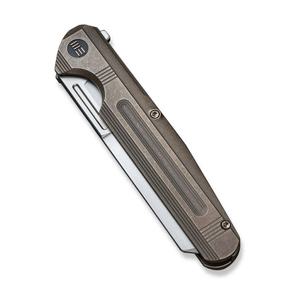 WE Knife Co., Ltd™ Reiver Frame Lock WE16020-3 Bronze 6AL4V Titanium CPM S35VN Stainless Steel Pocket Knife