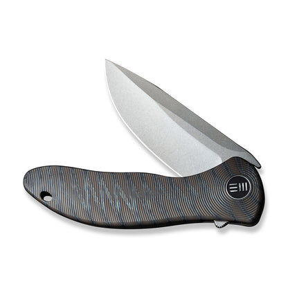 WE Knife Co., Ltd™ Synergy2v2 Frame Lock WE18046D-2 Tiger Stripe 6AL4V Titanium CPM 20CV Stainless Steel Pocket Knife