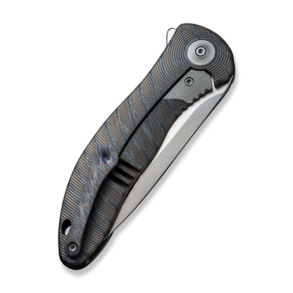 WE Knife Co., Ltd™ Synergy2v2 Frame Lock WE18046D-2 Tiger Stripe 6AL4V Titanium CPM 20CV Stainless Steel Pocket Knife