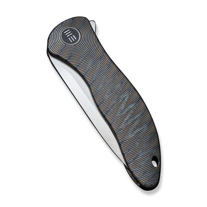WE Knife Co., Ltd™ Synergy2v2 Frame Lock WE18046D-2 Tiger Stripe 6AL4V Titanium CPM 20CV Stainless Steel Pocket Knife