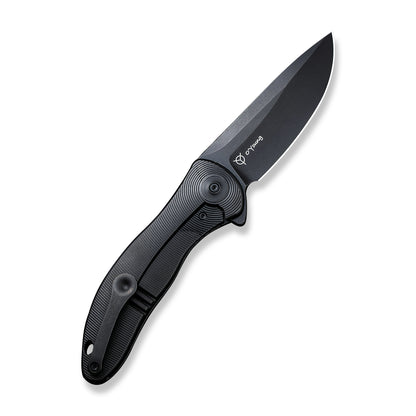 WE Knife Co., Ltd™ Synergy2v2 Frame Lock WE18046D-3 Black 6AL4V Titanium CPM 20CV Stainless Steel Pocket Knife