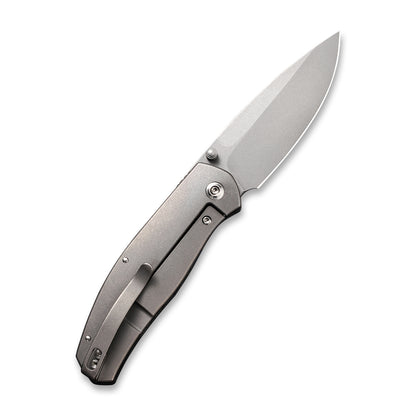 WE Knife Co., Ltd™ Esprit Frame Lock WE20025A-A Black Marble Carbon Fiber and 6AL4V Titanium CPM 20CV Stainless Steel Pocket Knife