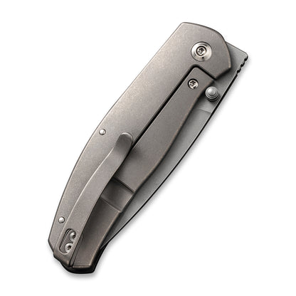WE Knife Co., Ltd™ Esprit Frame Lock WE20025A-A Black Marble Carbon Fiber and 6AL4V Titanium CPM 20CV Stainless Steel Pocket Knife
