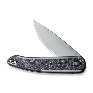 WE Knife Co., Ltd™ Smooth Sentinel Frame Lock WE20043-5 Aluminum Carbon Fiber and 6AL4V Titanium CPM 20CV Stainless Steel Pocket Knife
