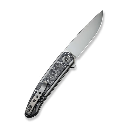WE Knife Co., Ltd™ Smooth Sentinel Frame Lock WE20043-5 Aluminum Carbon Fiber and 6AL4V Titanium CPM 20CV Stainless Steel Pocket Knife