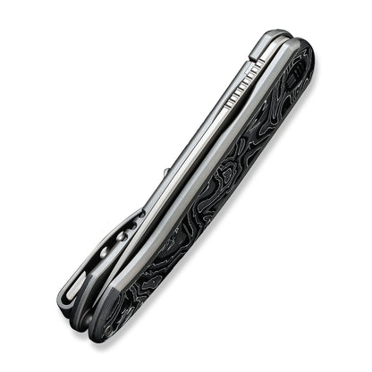 WE Knife Co., Ltd™ Smooth Sentinel Frame Lock WE20043-5 Aluminum Carbon Fiber and 6AL4V Titanium CPM 20CV Stainless Steel Pocket Knife