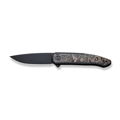WE Knife Co., Ltd™ Smooth Sentinel Frame Lock WE20043-6 Copper Carbon Fiber and 6AL4V Titanium CPM 20CV Stainless Steel Pocket Knife