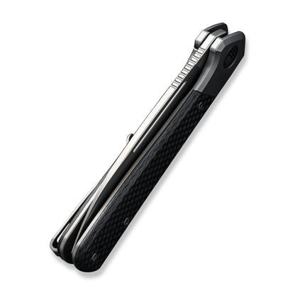 WE Knife Co., Ltd™ Soothsayer Frame Lock WE20050-1 Carbon Fiber and Gray 6al4v Titanium 20CV Stainless Steel Pocket Knife