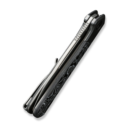 WE Knife Co., Ltd™ Soothsayer Frame Lock WE20050-3 Aluminum Foil Carbon Fiber and Gray 6al4v Titanium CPM 20CV Stainless Steel Pocket Knife