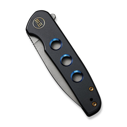 WE Knife Co., Ltd™ Shakan Frame Lock WE20052B-1 Blue 6AL4V Titanium CPM 20CV Stainless Steel Pocket Knife