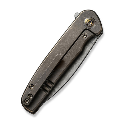 WE Knife Co., Ltd™ Shakan Frame Lock WE20052B-2 Bronze 6AL4V Titanium CPM 20CV Stainless Steel Pocket Knife