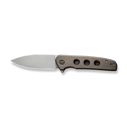 WE Knife Co., Ltd™ Shakan Frame Lock WE20052B-2 Bronze 6AL4V Titanium CPM 20CV Stainless Steel Pocket Knife