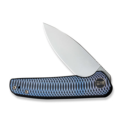 WE Knife Co., Ltd™ Shakan Frame Lock WE20052C-1 Blue 6AL4V Titanium CPM 20CV Stainless Steel Pocket Knife
