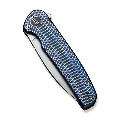 WE Knife Co., Ltd™ Shakan Frame Lock WE20052C-1 Blue 6AL4V Titanium CPM 20CV Stainless Steel Pocket Knife