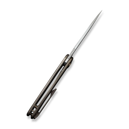 WE Knife Co., Ltd™ Shakan Frame Lock WE20052C-2 Bronze 6AL4V Titanium CPM 20CV Stainless Steel Pocket Knife