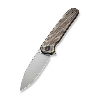 WE Knife Co., Ltd™ Shakan Frame Lock WE20052C-2 Bronze 6AL4V Titanium CPM 20CV Stainless Steel Pocket Knife