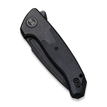WE Knife Co., Ltd™ Press Check Frame Lock WE20078A-1 Black G10 and Black 6AL4V Titanium CPM 20CV Stainless Steel Pocket Knife